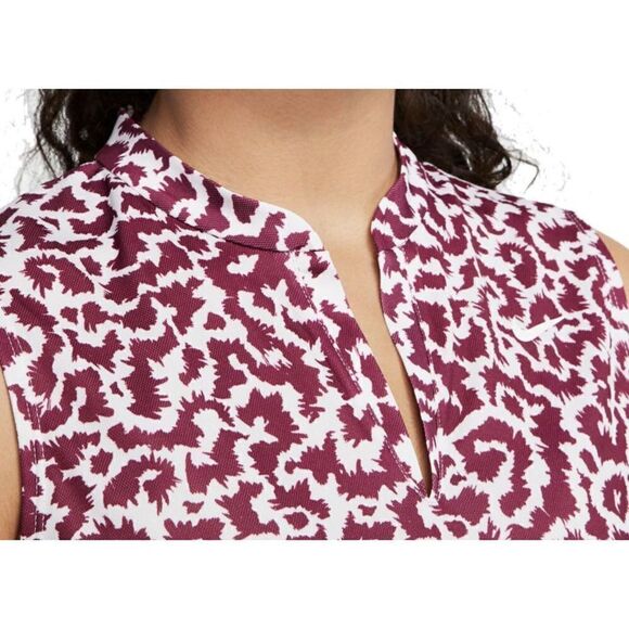 Nike BV0225-671 Woman's Sz XS Golf Dri Fit Victory Sleeveless Print Red White - Picture 7 of 9